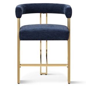 Tabouret de bar moderne en velours capitonné avec pieds en acier inoxydable doré, <span class=keywords><strong>chaise</strong></span> <span class=keywords><strong>haute</strong></span> pour la maison, le bistrot, le café - Product Image 3