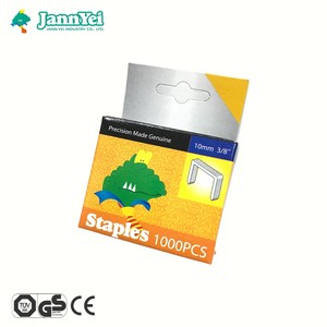 Grapas de Acero JANN-YEI 910J de 10 mm (3/8") y 1.2 mm de Grosor, Resistentes para Carpintería, 1000 Unidades por Caja - Product Image 1