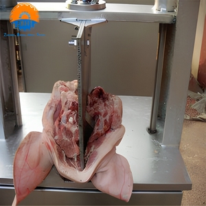 Scie hydraulique automatique pour la découpe <span class=keywords><strong>de</strong></span> têtes <span class=keywords><strong>de</strong></span> porcs – Matériel d'abattage pour l'industrie porcine - Product Image 1