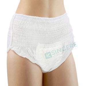 Culotte absorbante jetable imprimée super absorbante, ultra-épaisse, respirante, de qualité supérieure, pour adultes, avec protection 3D contre les fuites - Product Image 3