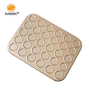 코코아 칩 쿠키 시트 몰드 금속 머핀 팬 마카롱 몰드 DIY 베이킹 가정용 베이킹 팬 - Product Image 2