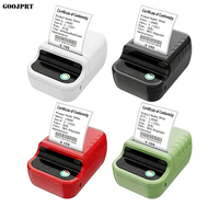 Imprimante d'étiquettes thermiques portable mini 2 pouces pour codes-barres, papier thermique, autocollants de garantie, étiquettes de prix, adresses et bordereaux d'expédition – En stock