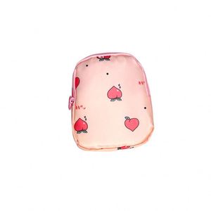 Sac de rangement portable en tissu Oxford, motif lettres, étanche, avec fermeture éclair, pour serviettes hygiéniques, rouges à lèvres et bijoux, 3-6L, vente en gros - Product Image 1