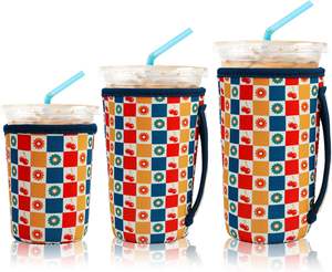 Funda Aislante Reutilizable para Vasos de <span class=keywords><strong>Café</strong></span> Helado, para Bebidas Frías, Funda de Neopreno para Vasos de <span class=keywords><strong>Café</strong></span> Frío, 16-32 oz - Product Image 1