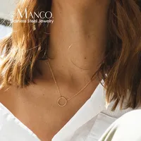 Collier élégant et minimaliste EManco en acier inoxydable couleur or avec pendentif barre et gemme grise pour femme, idéal au quotidien et pour les soirées