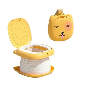 Bacinica Portátil Plegable para Niños, Antiolor, Sellada para Auto, Inodoro de Viaje para Bebés con Diseño de Dibujos Animados o Animales - Product Image 1