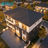 Nuevo Modelo Akay, Edificio Prefabricado, Casas Contenedor Ecológicas Modulares Portátiles, Casa Prefabricada de Lujo Plegable Tipo Villa para Apartamento