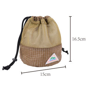 Bolsa de malla antidesgarro personalizada 2026 con cordón para artículos de aseo y cosméticos, organizador de equipo, saco de almacenamiento, OEM, marca privada - Product Image 5