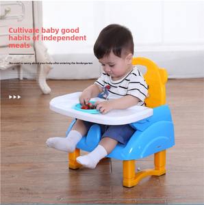 Chaise de <span class=keywords><strong>Repas</strong></span> Pliante et Portable en Plastique, Multifonctionnelle, Chaise Haute et <span class=keywords><strong>Siège</strong></span> Rehausseur pour Bébés et Enfants - Product Image 2