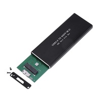 NVMe PCIe NGFF M.2 SATA Dual Protocol SSD Case 10Gbps 2TB Type C USB 3.0 Gen 2 External Solid State Hard Disk Drive Box Aluminium