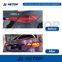 Feu arrière HETOP W206 2021-2025 Classe C, clignotant LED amélioré, feu de recul, accessoires de feux arrière les plus récents, modifiés pour Mercedes-Benz