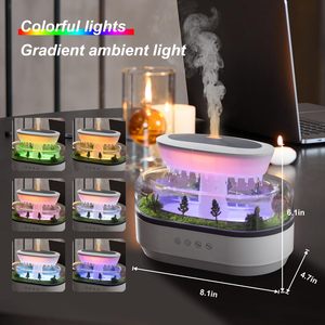 Rain Drop Aroma <b>Diffuser</b> Ultrasonic Essential <b>Oil</b> <b>Diffuser</b> with 7 Color LED Light Desktop Humidifier - Product Image 1