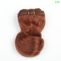 Perruques pour poupées American Girl, en fibre protéinée synthétique fabriquée à la machine, style Jerry Curl Deep Wave, trame simple, marque MH, 100g, densité 200%