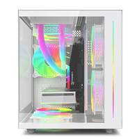 SOEYI computador gamer pc boîtier accessoires gabinete gamer mid tower gaming case atx avec fenêtre de panneau latéral