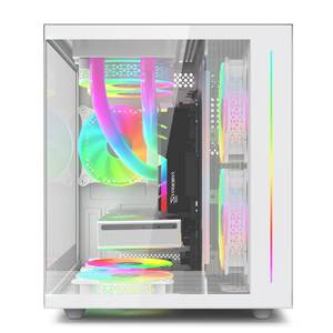 SOEYI computador <span class=keywords><strong>gamer</strong></span> pc boîtier accessoires gabinete <span class=keywords><strong>gamer</strong></span> mid tower gaming case <span class=keywords><strong>atx</strong></span> avec fenêtre de panneau latéral - Product Image 5
