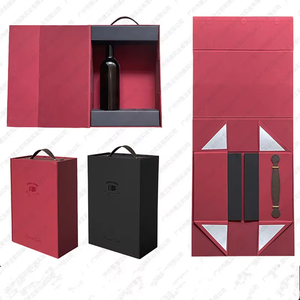 Luxury Rigid Gift Box Set Red <b>Knit</b> Scarf With Ceramic <b>Mug</b> And Decorative Items For Holiday Gifting - Product Image 2