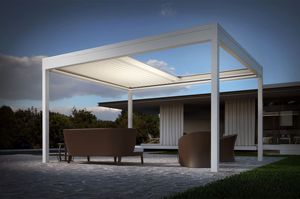 <span class=keywords><strong>Pergola</strong></span> pliable automatique préfabriquée au design personnalisé TOMA, véranda nordique, design extérieur de <span class=keywords><strong>balcon</strong></span> et de jardin, aluminium - Product Image 6