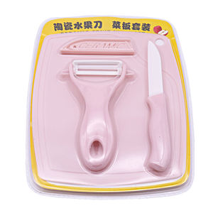 Tijeras multifuncionales para cocina, afilador de traje, mango de plástico, <span class=keywords><strong>mini</strong></span> Cuchillo pequeño de cerámica para frutas, juego de tres piezas - Product Image 6