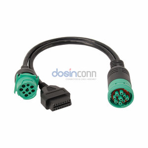 1 in 2 Y tipi J1939 9Pin 9Pin OBD Y kablosu - Product Image 3