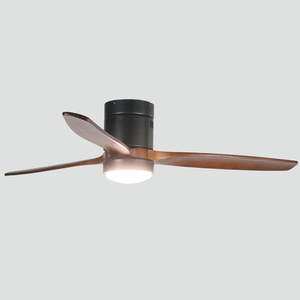 Ventilador de Techo Moderno Minimalista de 20 cm de Perfil Bajo, Reversible, con Motor de Cobre, Montaje Empotrado, con 3 Aspas de Madera - Product Image 5