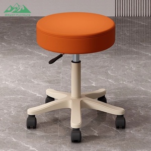 Wayon Modern Folding Adjustable Height <strong>Footstool</strong> with Wheels and Soft Round Seat for Apartment Office Compact Living - Product Image 6