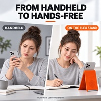 Support de téléphone et tablette flexible, support de bureau pliable et réglable mains libres pour iPhone, iPad, bureau, lit et voyage