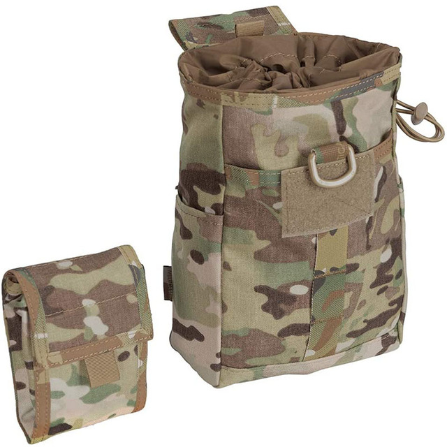 Premium Camouflage Folding Tactical Drawstring Bag Dump Pouch