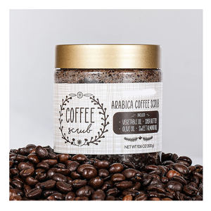 Exfoliante facial vegano perfumado personalizado para blanquear la piel, exfoliante para aclarar la leche, sal marina, cúrcuma, Ácido Kójico, efecto brillante de café - Product Image 2