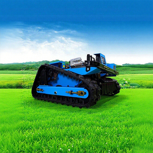 Boom robuste moteur pas cher Chine gros essence télécommande sans fil et robot tondeuse à gazon sur chenilles pour l'agriculture - Product Image 5