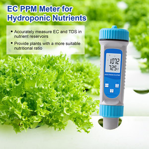 Probador de Calidad de Agua hidropónica 6 en 1 Hedao, medidor de PH y salinidad, probador de nutrientes EC Ppm, Control de aplicación para acuarios, jardines, peces - Product Image 4