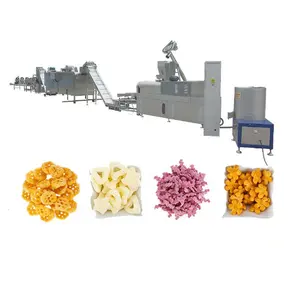 Small cheese ball snack production line/Rice ball making equipment/corn puff snack extruder