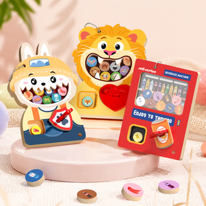 Neuer Stil Gashapon-Automat Lustiges Kinderspielzeug Hölzerner Simulierter Verkaufsautomat Rollenspiel Frühpädagogisches Interaktives Brettspiel - Product Image 6