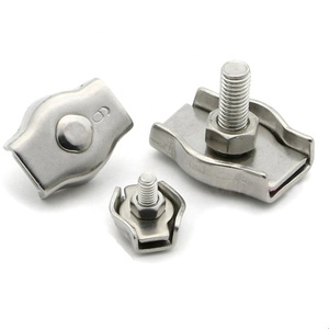 Wire Rope Cable Claps, 10 Pieces Stainless Steel Heavy Duty 3 Wire