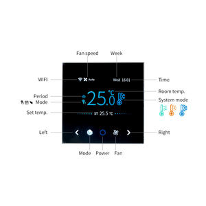 एसी ऊर्जा की बचत के लिए स्मार्ट वाइफी थर्मोस्टैट, अस्पताल के ठंडे कमरे के लिए अस्पताल के ठंडे कमरे के लिए लचीला वर्ग आकार - Product Image 2