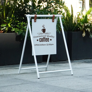 Letrero <span class=keywords><strong>Publicitario</strong></span> para Exteriores, Letrero Triangular con Marco en A para Peluquería - Product Image 5