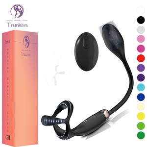 Anello Vibrante per Pene 3 Velocità 7 Frequenze Impermeabile Ricarica Magnetica USB Ecologico Ritarda l'Eiaculazione per Migliorare il Piacere Sessuale - Product Image 1