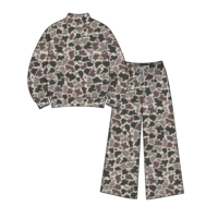 Ensemble camouflage personnalisé haut à col montant et pantalon droit pour femme – Tenues de chasse automne – Vêtements de mode en gros – Vêtements du Sud – Collection Maman et Moi – Boutique de vêtements