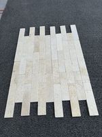 Carreaux de sol en marbre beige Galala d'Égypte, motif français, pour les sols intérieurs des villas et des hôtels