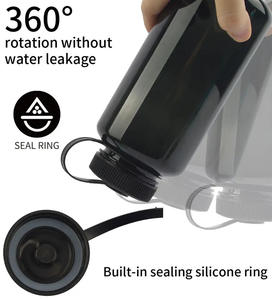 Bouteille personnalisée avec logo, Tritan sans BPA, incassable, pour la randonnée, la randonnée pédestre, la salle de sport, 16 <span class=keywords><strong>OZ</strong></span>, large ouverture, certifiée ISCC FDA, LFGB - Product Image 2