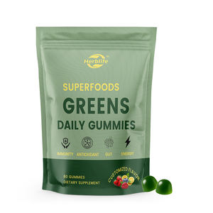 Gomitas Multivitamínicas Super Greens de Marca Privada OEM, Gomitas de Superalimentos Verdes Diarias, Aumentan la Energía, Apoyan el Sistema Intestinal y la Inmunidad - Product Image 1
