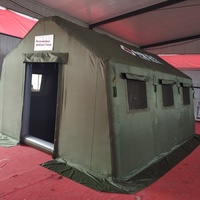 Tente médicale gonflable imperméable à double couche pour toutes les saisons, prévention des épidémies, isolation, secours d'urgence en plein air
