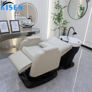 Kisen Hot Sale Cheap Shampoo Bed Hair Wash Cut Dressing Chair Salon Back Wash Unit Optional Waterfall Circulation Head Spa <b>Kit</b> - Product Image 2