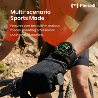 Reloj Inteligente Miccell Fashion con Pantalla HD de 1.43 Pulgadas, GPS, Asistente de Voz con IA, Resistente al Agua, para Hombre