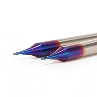 Micro fraise en carbure de tungstène HRC60 2 cannelures CNC fraise 0.5mm diamètre OEM de haute précision