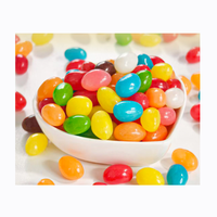 Fruitbonen, Jelly Beans, Gummy Candy, Zoete, Meerkleurige snoepjes met verschillende smaken, op maat gemaakte OEM-flessen verpakt, hardloper