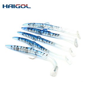 Señuelo de Pesca HAIGOL <span class=keywords><strong>para</strong></span> Agua Salada, 10 cm, Señuelo de Pesca de PVC <span class=keywords><strong>para</strong></span> Lubina, con Anzuelo Afilado, Cebo Artificial de <span class=keywords><strong>Sardina</strong></span> - Product Image 3
