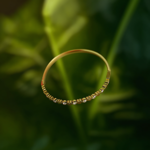 Crystal Bangle 316L Stainless Steel PVD Gold Plating Sustainable Resistant Jewelry for Women - Product Image 3