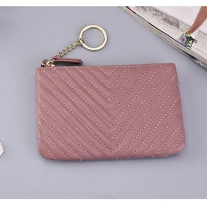 New Arrival Women PU Leather Wallet Custom Ladies Credit Cardholder Women Zip ID Card Holder Wallet Key Pouch Card Holder - Product Image 4