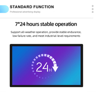 Haute résolution 23.6 \ "23.8 \" 27 \ "moniteur industriel à écran tactile LCD 1920*1080 écran large en aluminium montage mural IP65 pour