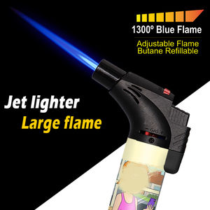 Logos personalizados Vela a granel Suministros para fumar recargables Etiqueta privada Novedad única Pegatinas impresas Encendedor de antorcha vintage - Product Image 4